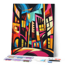 Afbeelding in Gallery-weergave laden, Diamond Painting - Gedurfd Abstract Stadsgezicht