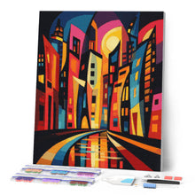 Afbeelding in Gallery-weergave laden, Diamond Painting - Gedurfd Abstract Wolkenkrabbers