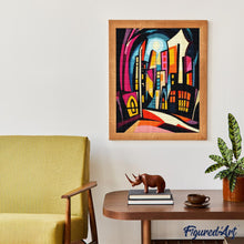 Afbeelding in Gallery-weergave laden, Diamond Painting - Levendig Abstracte Stad