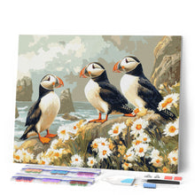 Afbeelding in Gallery-weergave laden, Diamond Painting - Papegaaiduiker in het madeliefjesveld
