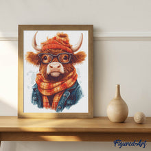 Afbeelding in Gallery-weergave laden, Diamond Painting - Knusse Schotse Hooglander
