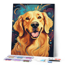 Afbeelding in Gallery-weergave laden, Diamond Painting - Zonnige Golden Retriever