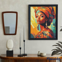 Afbeelding in Gallery-weergave laden, Diamond Painting - Vrouw met kleurrijke hoofddoek