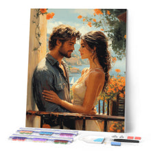 Afbeelding in Gallery-weergave laden, Diamond Painting - Romantisch koppel aan zee