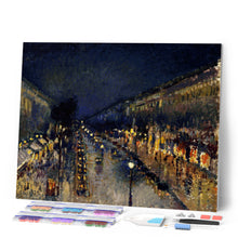 Afbeelding in Gallery-weergave laden, Diamond Painting - Boulevard Montmartre, nachtelijk effect