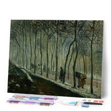 Afbeelding in Gallery-weergave laden, Diamond Painting - Route, effet de neige (1879) - Pissarro