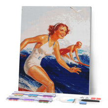 Afbeelding in Gallery-weergave laden, Diamond Painting - Hawaïaanse surfmeisjes