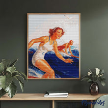 Afbeelding in Gallery-weergave laden, Diamond Painting - Hawaïaanse surfmeisjes