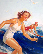 Afbeelding in Gallery-weergave laden, Diamond Painting - Hawaïaanse surfmeisjes