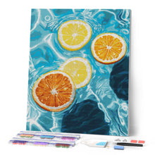 Afbeelding in Gallery-weergave laden, Diamond Painting - Zonnige citrusgolven