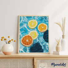 Afbeelding in Gallery-weergave laden, Diamond Painting - Zonnige citrusgolven