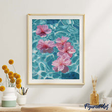 Afbeelding in Gallery-weergave laden, Diamond Painting - Drijvende kersenbloesem