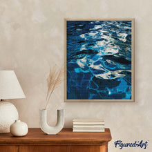 Afbeelding in Gallery-weergave laden, Diamond Painting - Kristalblauwe zonnegloed