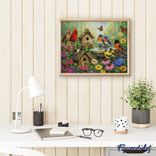 Afbeelding in Gallery-weergave laden, Diamond Painting - Tuin van vogelgezang