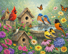 Afbeelding in Gallery-weergave laden, Diamond Painting - Tuin van vogelgezang