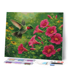 Afbeelding in Gallery-weergave laden, Diamond Painting - Fladderende kolibrie
