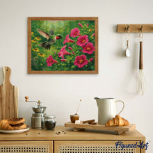 Afbeelding in Gallery-weergave laden, Diamond Painting - Fladderende kolibrie