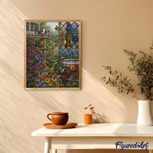 Afbeelding in Gallery-weergave laden, Diamond Painting - Vleugels tussen de bloemen