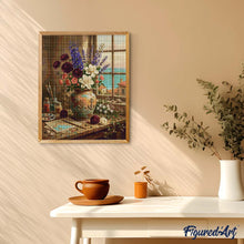 Afbeelding in Gallery-weergave laden, Diamond Painting - Mediterrane bloemenharmonie