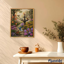 Afbeelding in Gallery-weergave laden, Diamond Painting - Symfonie van de tuinfontein