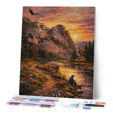 Afbeelding in Gallery-weergave laden, Diamond Painting - Amerikaans erfgoedlandschap