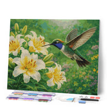 Afbeelding in Gallery-weergave laden, Diamond Painting - Kolibrie in bloei