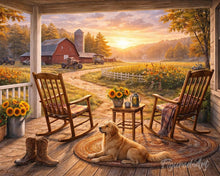 Afbeelding in Gallery-weergave laden, Diamond Painting - Rustige landveranda