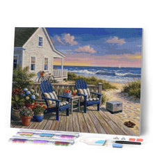 Afbeelding in Gallery-weergave laden, Diamond Painting - Kustveranda-uitje