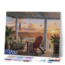 Afbeelding in Gallery-weergave laden, Diamond Painting - Avondgloed aan zee