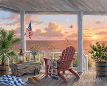 Afbeelding in Gallery-weergave laden, Diamond Painting - Avondgloed aan zee