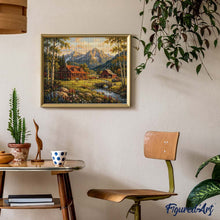 Afbeelding in Gallery-weergave laden, Diamond Painting - Alpiene cottage-droom