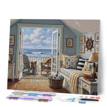 Afbeelding in Gallery-weergave laden, Diamond Painting - Uitzicht op de oceaan