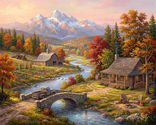 Afbeelding in Gallery-weergave laden, Diamond Painting - Herfst aan de rivier