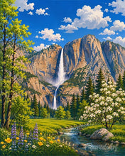 Afbeelding in Gallery-weergave laden, Diamond Painting - Yosemite National Park, Vernal Falls - Californië