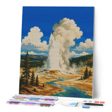 Afbeelding in Gallery-weergave laden, Diamond Painting - Yellowstone National Park, Old Faithful - Wyoming