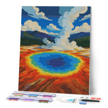 Afbeelding in Gallery-weergave laden, Diamond Painting - Yellowstone National Park, Grand Prismatic Spring - Wyoming