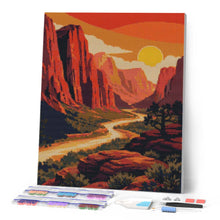 Afbeelding in Gallery-weergave laden, Diamond Painting - Zion National Park - Utah