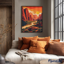 Afbeelding in Gallery-weergave laden, Diamond Painting - Zion National Park - Utah