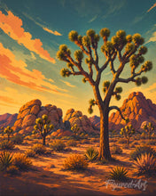 Afbeelding in Gallery-weergave laden, Diamond Painting - Joshua Tree National Park - Californië