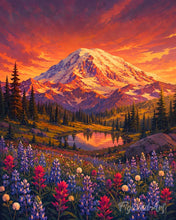 Afbeelding in Gallery-weergave laden, Diamond Painting - Mount Rainier National Park - Washington