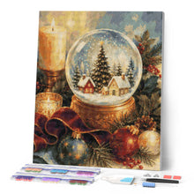 Afbeelding in Gallery-weergave laden, Diamond Painting - Kerstsneeuwbol