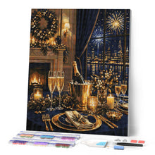 Afbeelding in Gallery-weergave laden, Diamond Painting - Elegant nieuwjaarsdiner