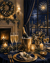 Afbeelding in Gallery-weergave laden, Diamond Painting - Elegant nieuwjaarsdiner