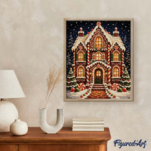Afbeelding in Gallery-weergave laden, Diamond Painting - Kersthuisje van peperkoek