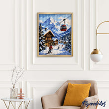 Afbeelding in Gallery-weergave laden, Diamond Painting - Wintervakantie in de Alpen