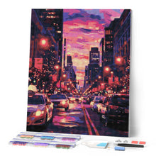 Afbeelding in Gallery-weergave laden, Diamond Painting - Stedelijke zonsondergang