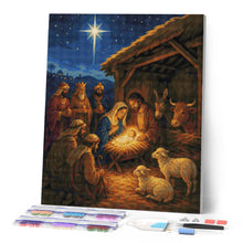 Afbeelding in Gallery-weergave laden, Diamond Painting - Kerststal