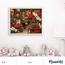 Afbeelding in Gallery-weergave laden, Diamond Painting - Bloemist met Kerst