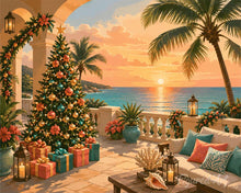 Afbeelding in Gallery-weergave laden, Diamond Painting - Kerst aan de oceaan