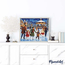 Afbeelding in Gallery-weergave laden, Diamond Painting - Winterplezier met het gezin